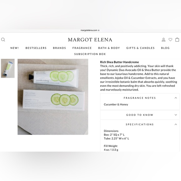 The Cottage Greenhouse Cucumber and Honey 3PC Set - Picture 5 of 5